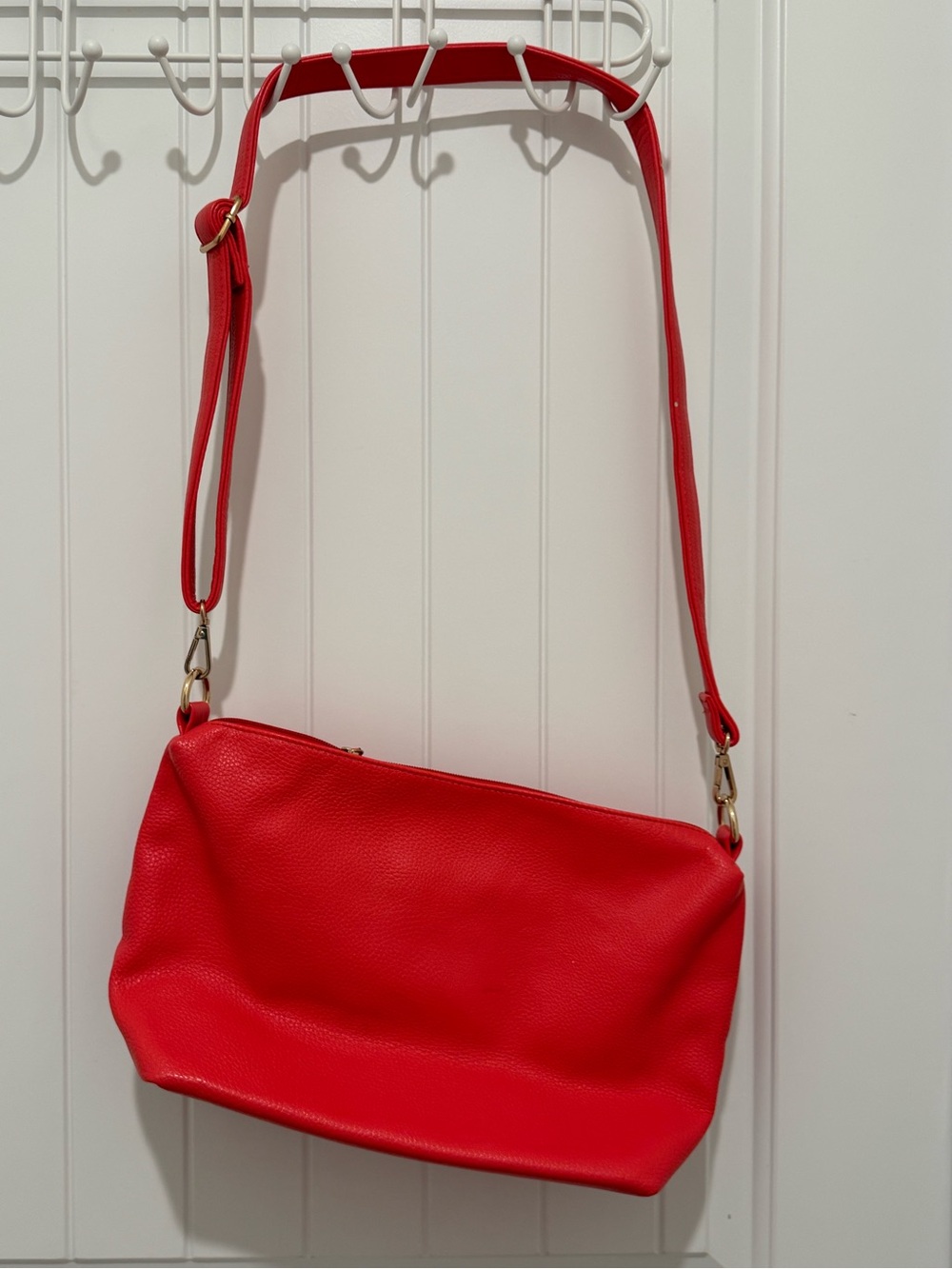 Raspberry Crossbody Shoulder Bag